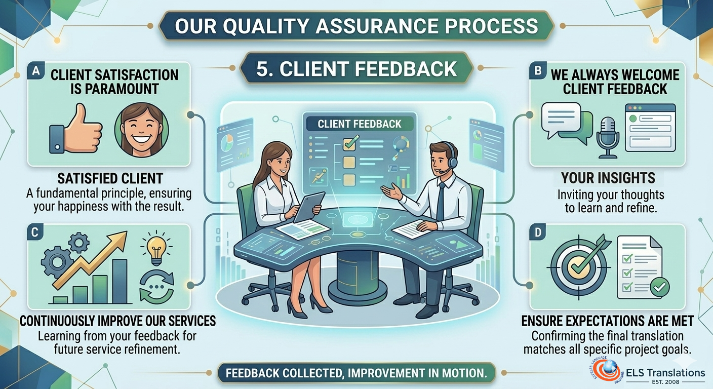 Step 5 client feedback